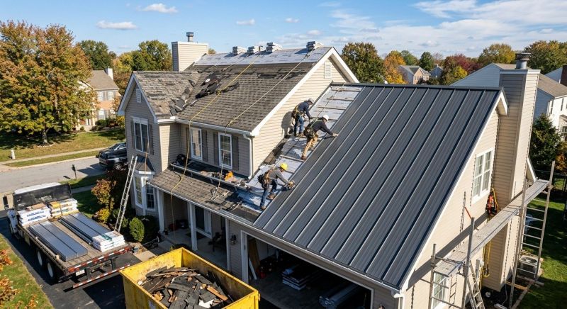 Aluminum Roof Replacement in Alexandria, VA