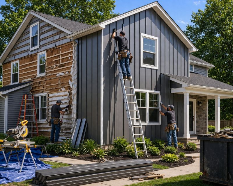 Vertical Siding Replacement in Norwalk, CT