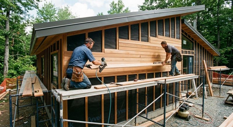 Wood Cladding Installation in Fairfield County, CT