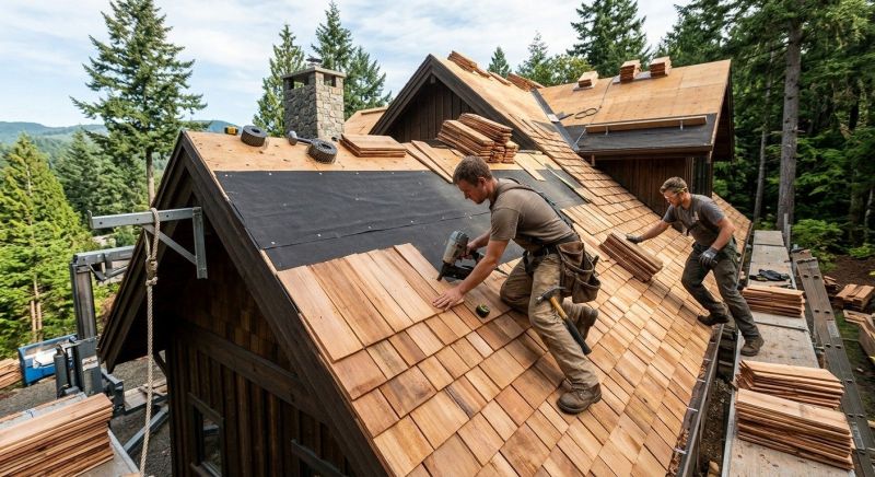 Wood Roofing Installation in Fredericksburg, VA